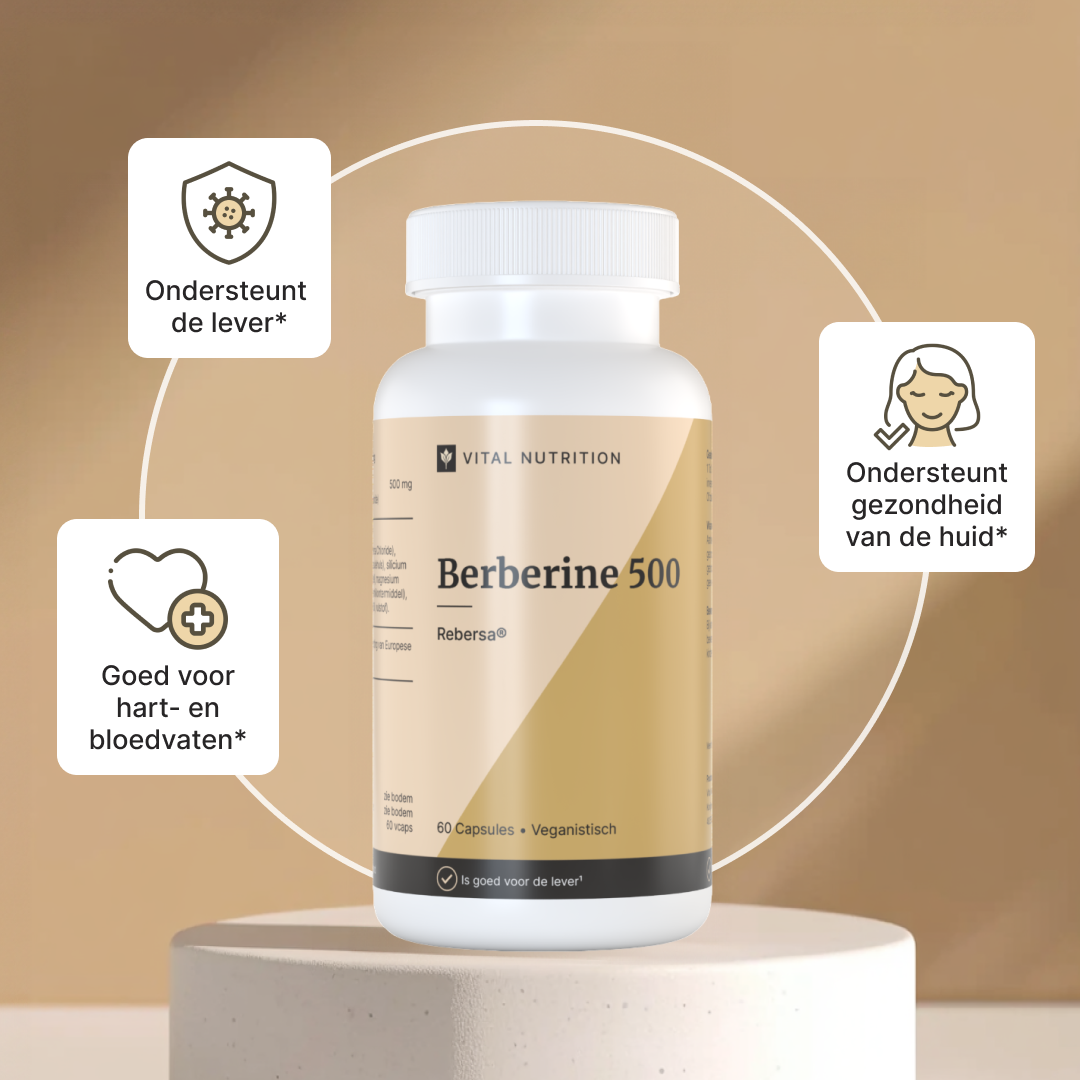 Gezondheidsvoordelen van Vital Nutrition Berberine 500