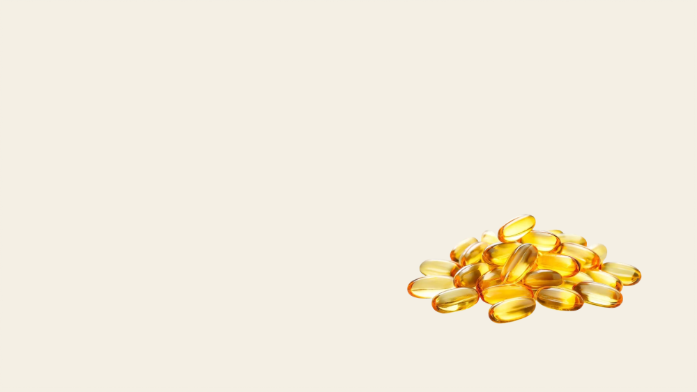 Background card omega 3 capsules