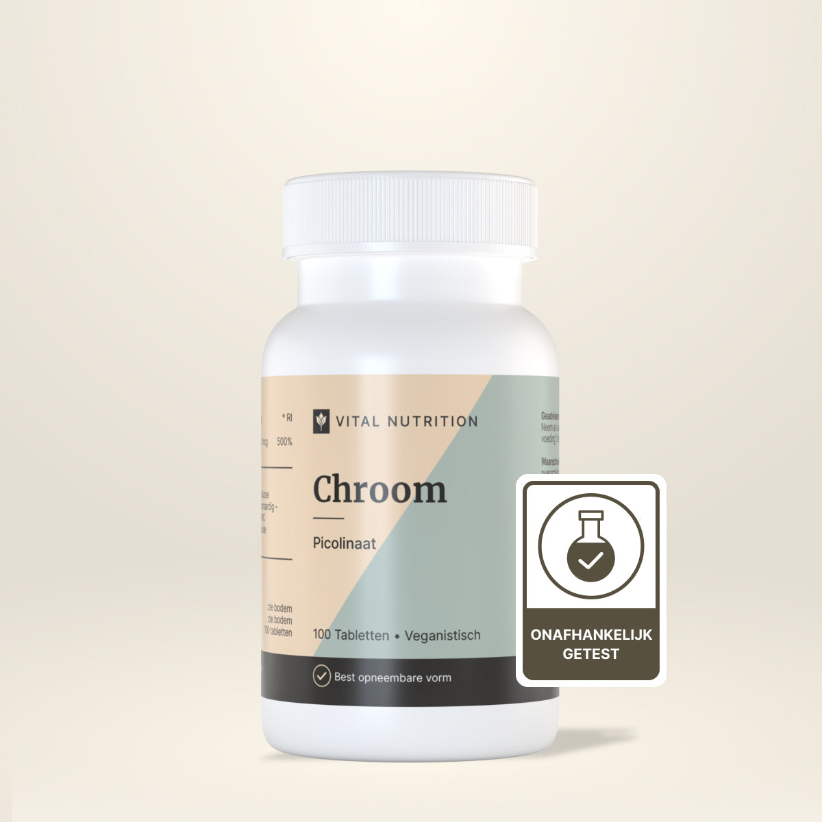 Chroom Picolinaat van Vital Nutrition onafhankelijk getest