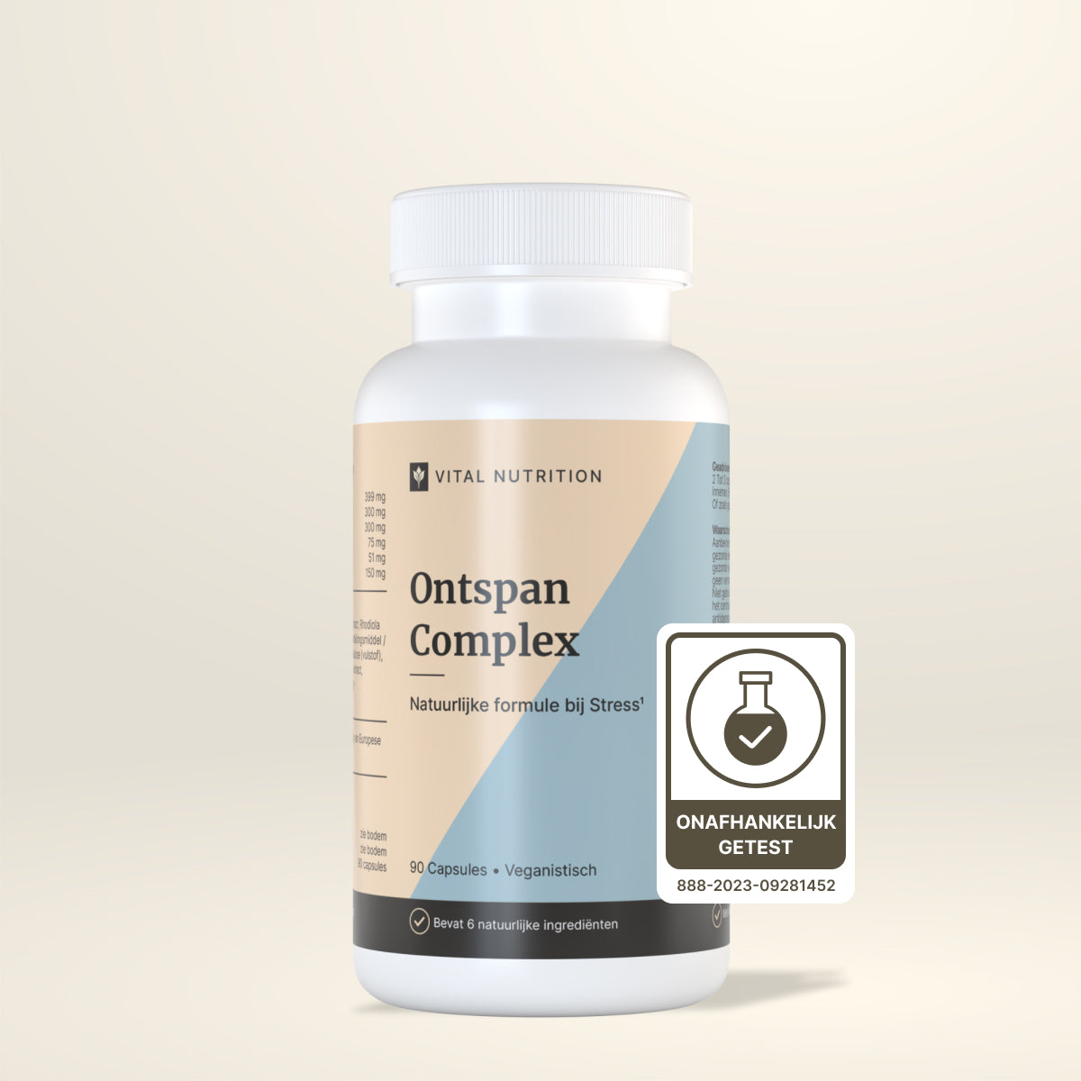 Ontspan Complex van Vital Nutrition onafhankelijk getest