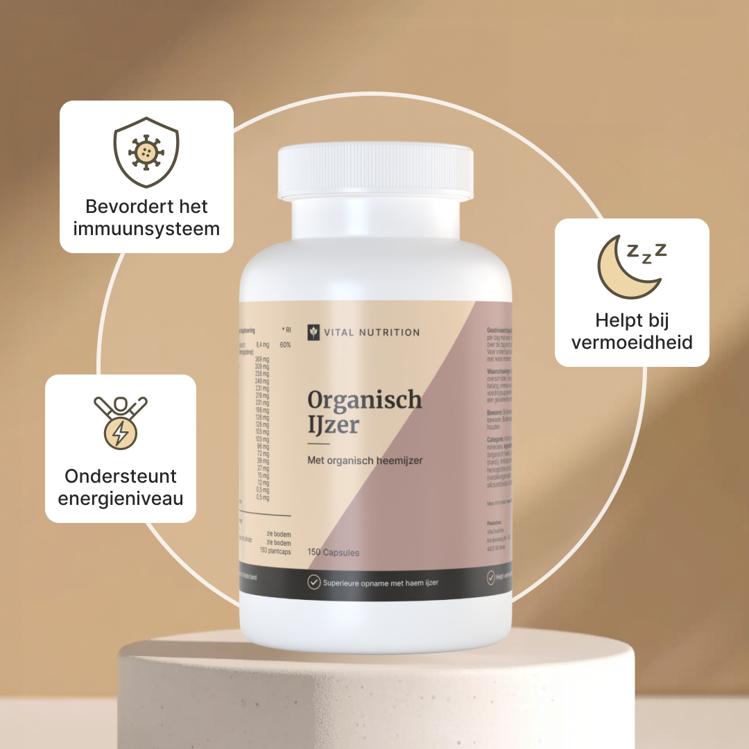 Organisch IJzer gezondheidsvoordelen - Vital Nutrition