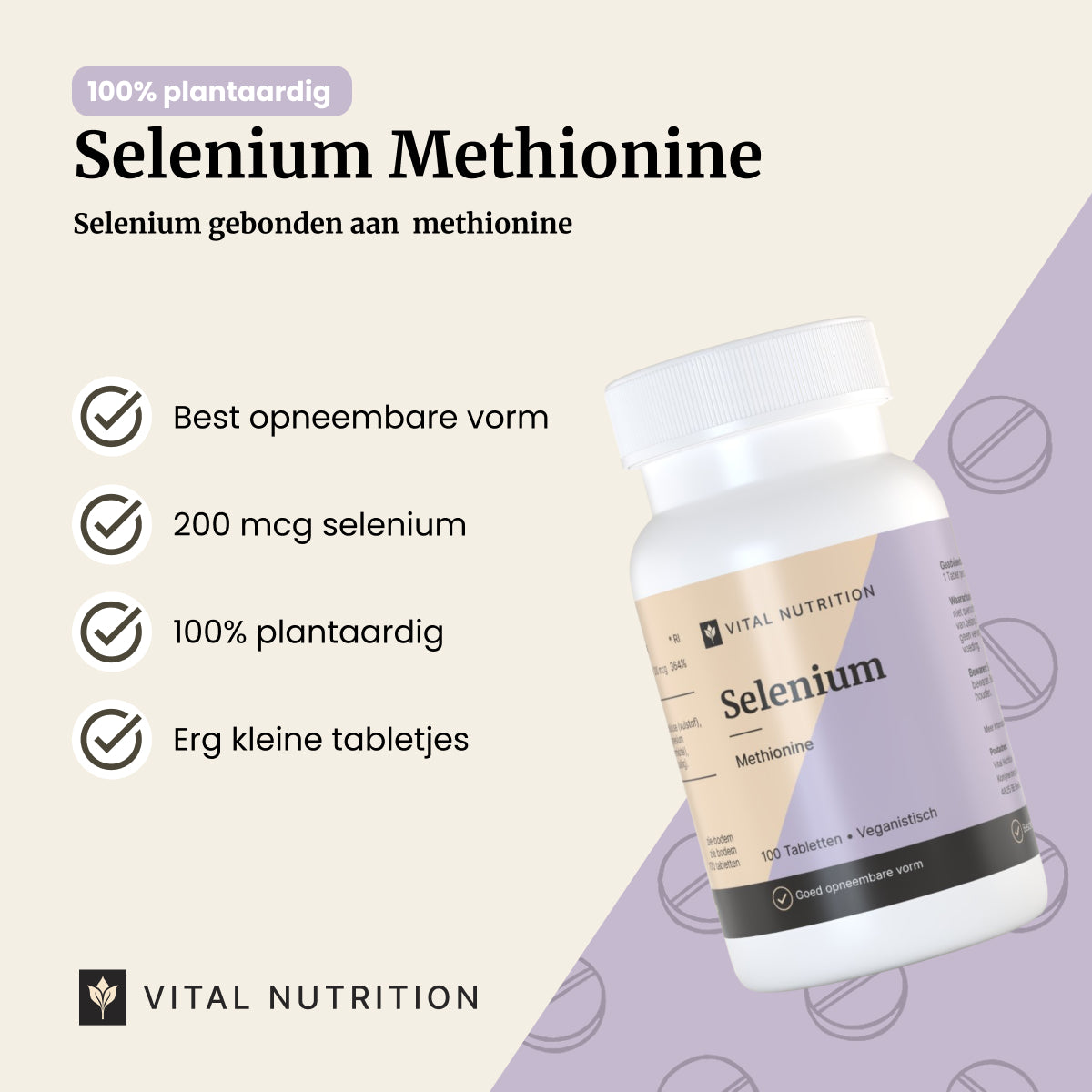 Selenium Methionine productvoordelen - Vital Nutrition