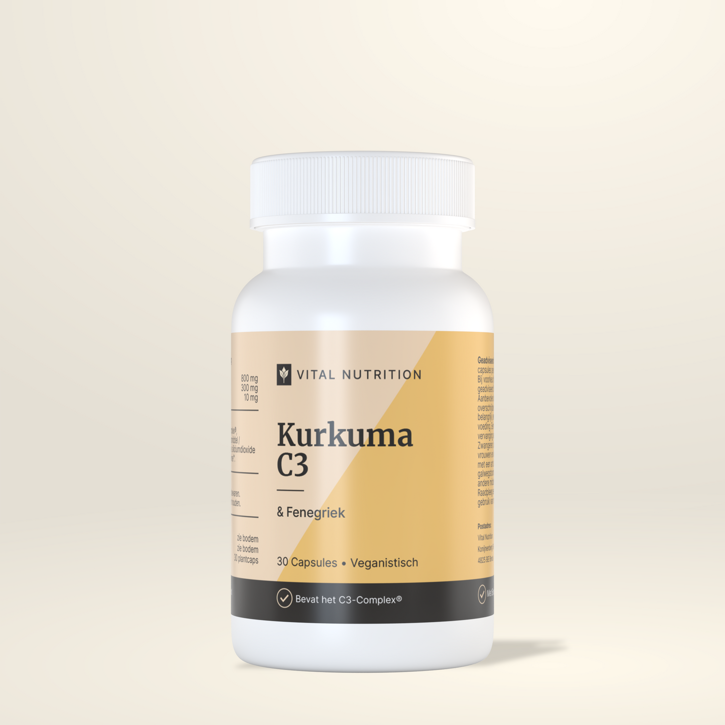 Vital Nutrition Kurkuma C3 & Fenegriek 30 capsules