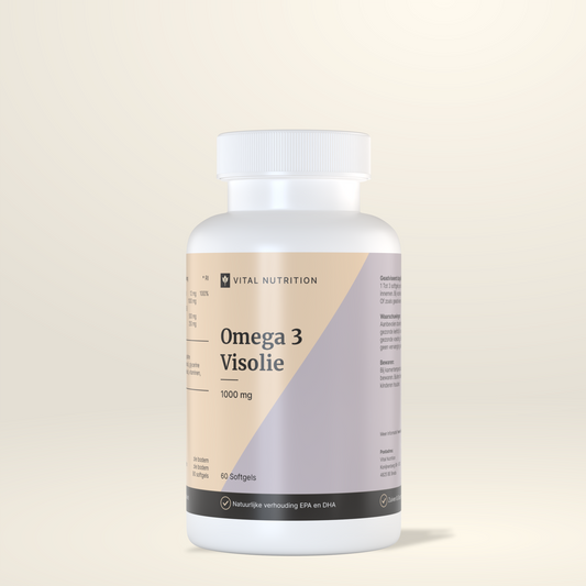 Omega 3 visolie 1000 mg van Vital Nutrition