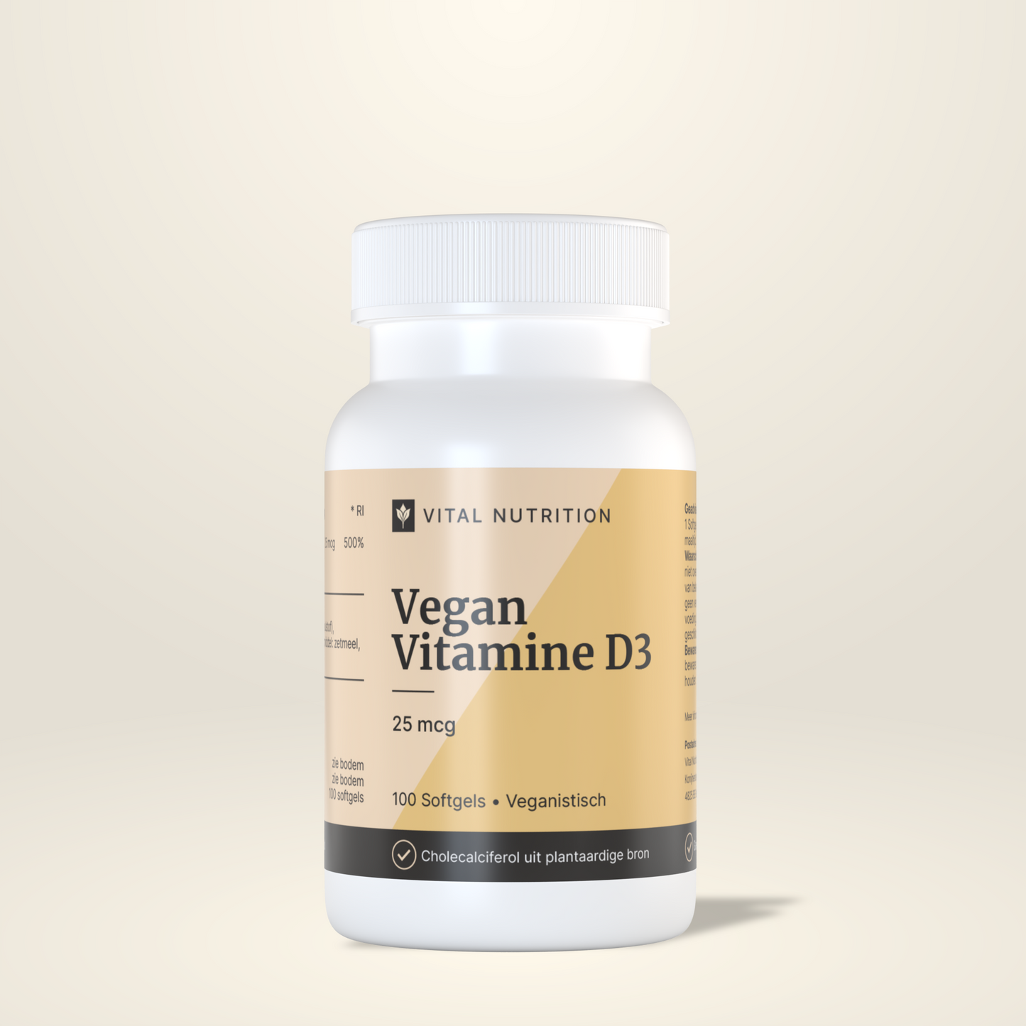 Vital Nutrition Vegan Vitamine D3 - 25 mcg