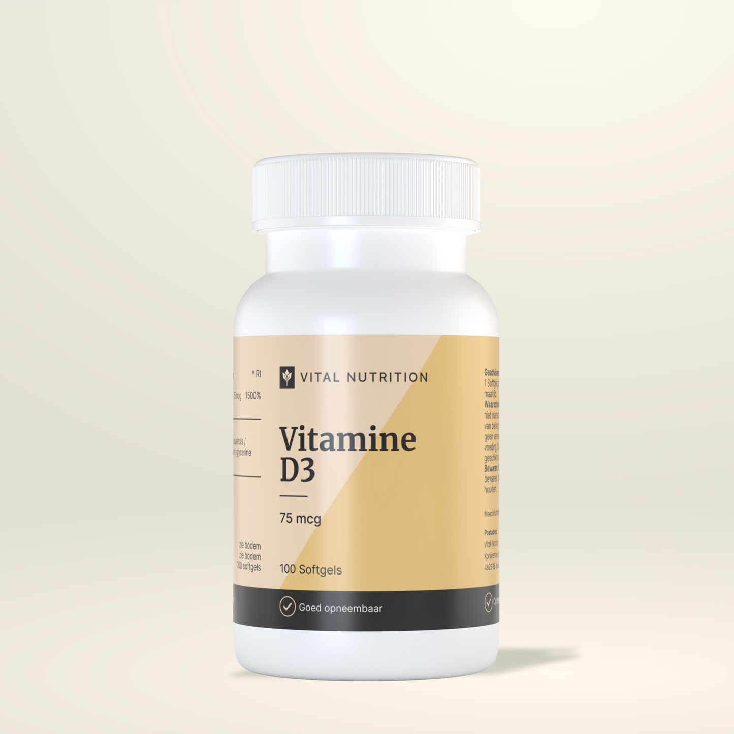Vital Nutrition Vitamine D3 75 mcg