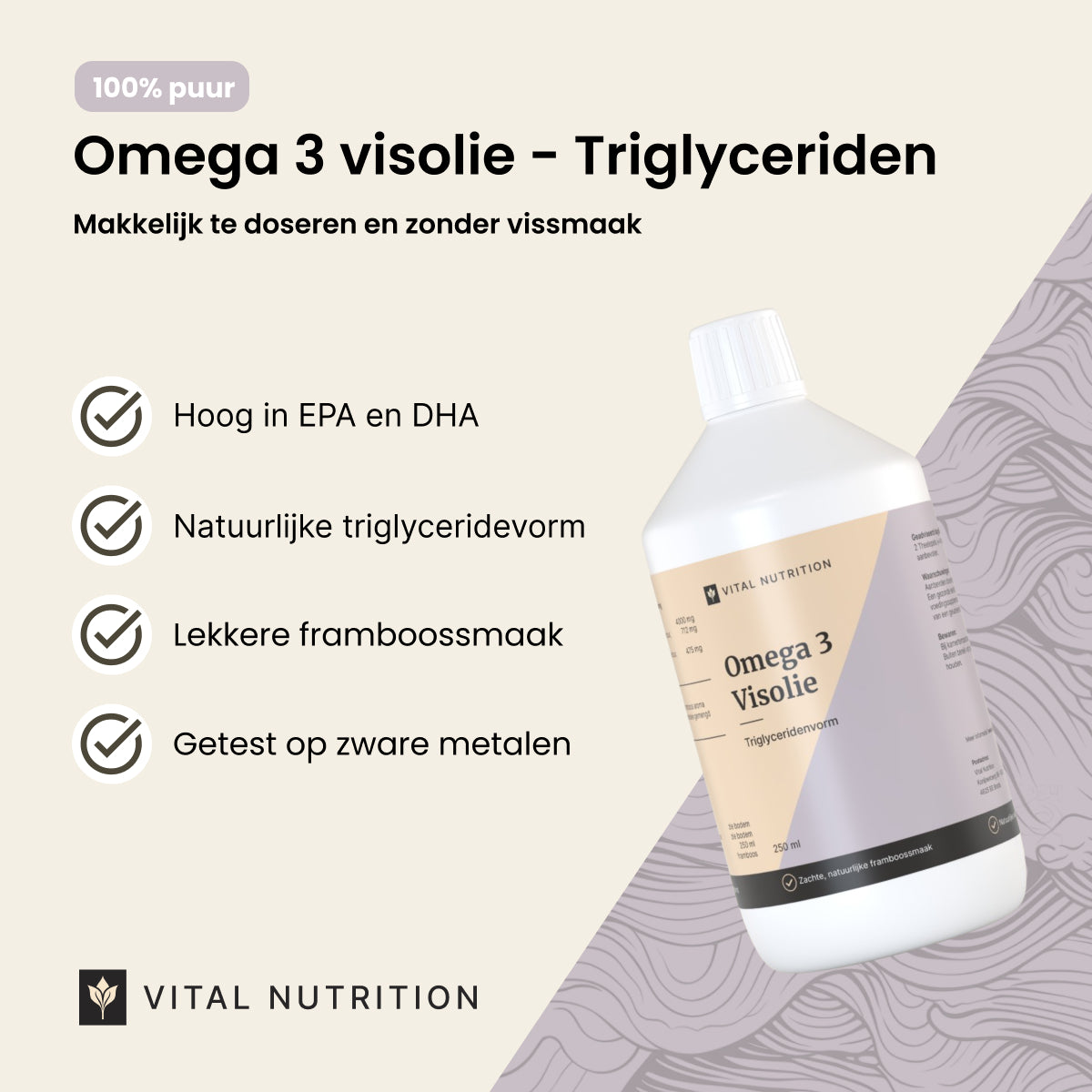 Omega 3 Visolie Triglyceriden productvoordelen - Vital Nutrition