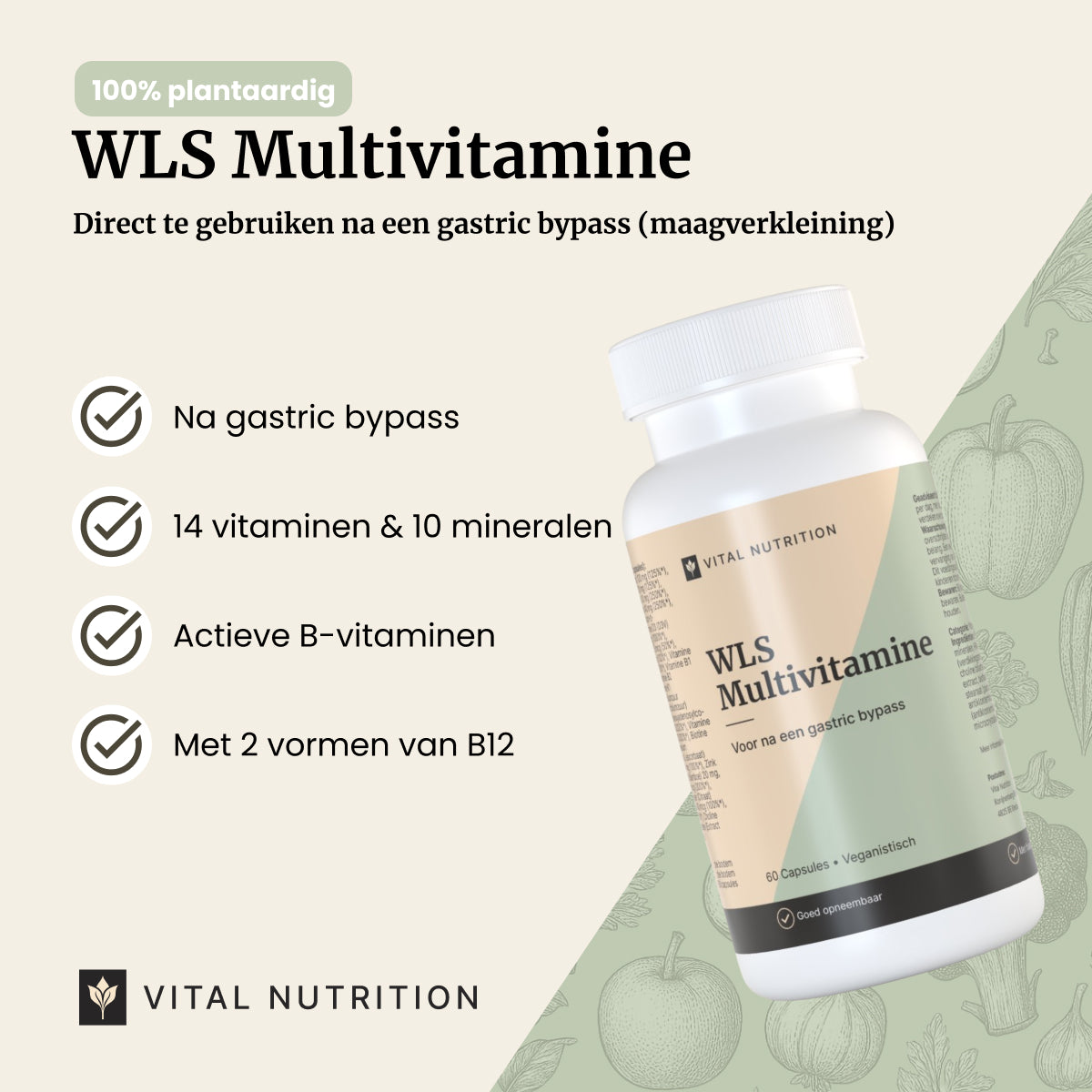 WLS Multivitamine productvoordelen - Vital Nutrition