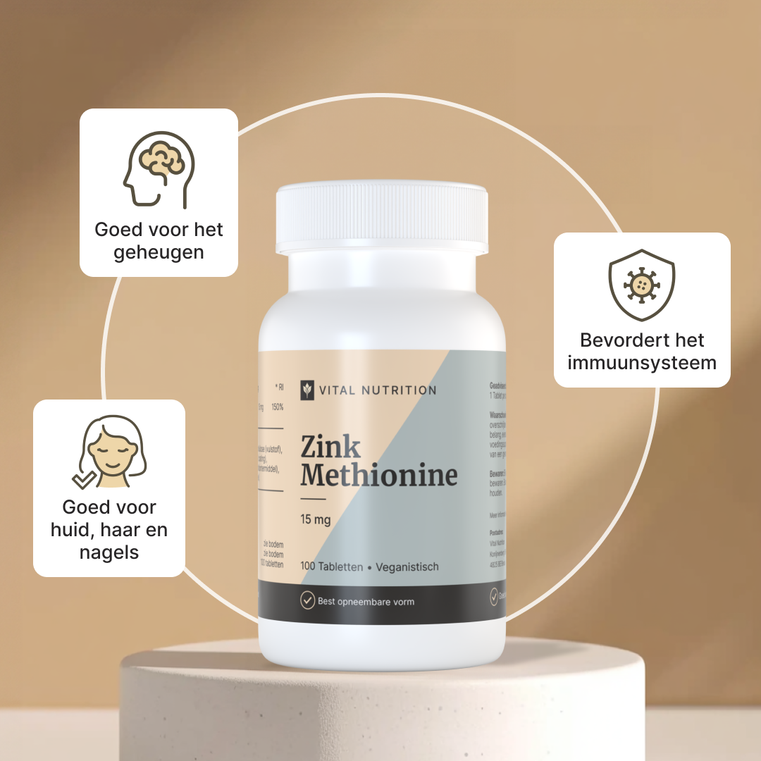 Gezondheidsvoordelen van Vital Nutrition Zink Methionine