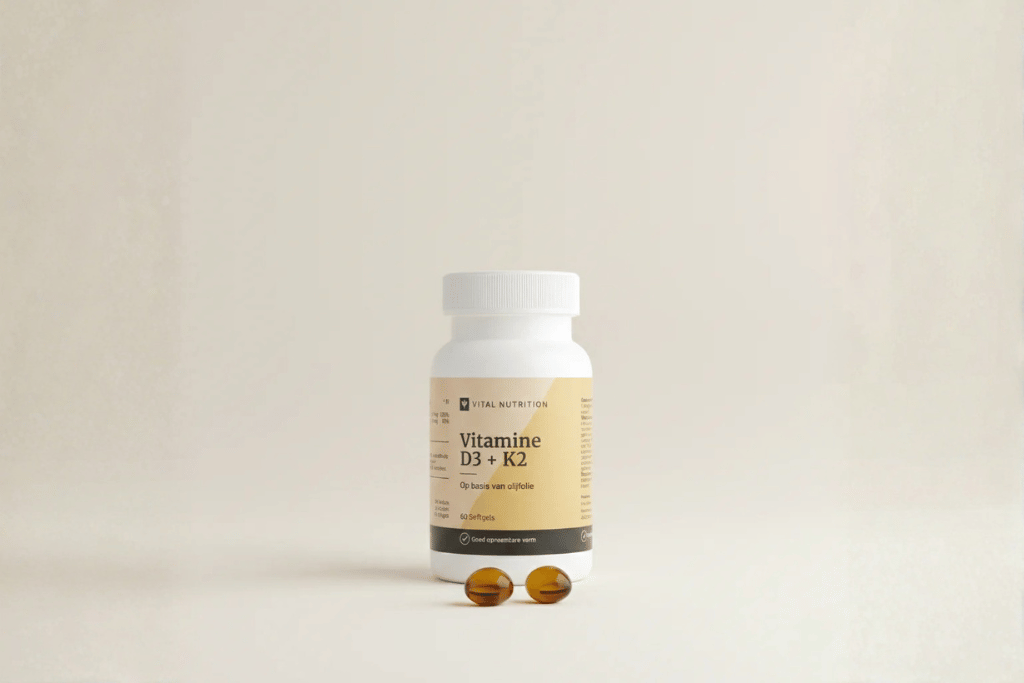 Vitamine D3 + K2 met 3 softgels