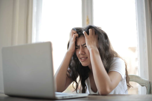 Vrouw met stress
