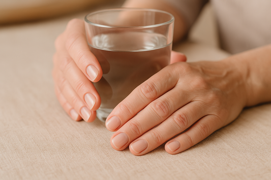 Gezonde nagels van vrouw