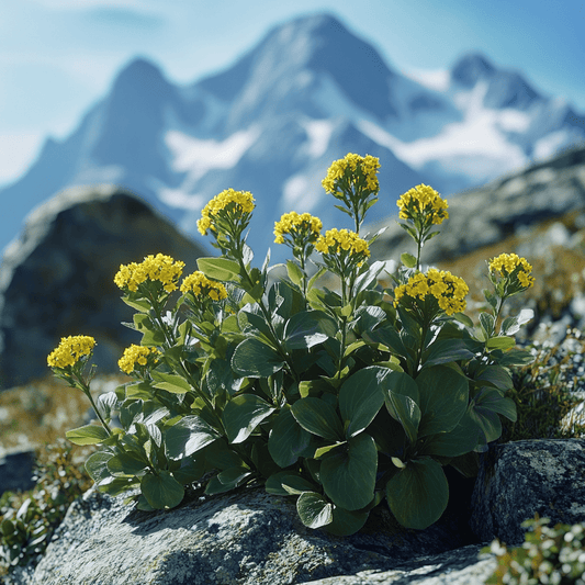 Rhodiola rosea in de bergen