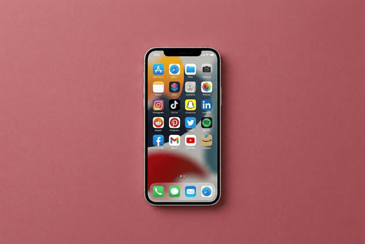 telefoon met social media apps