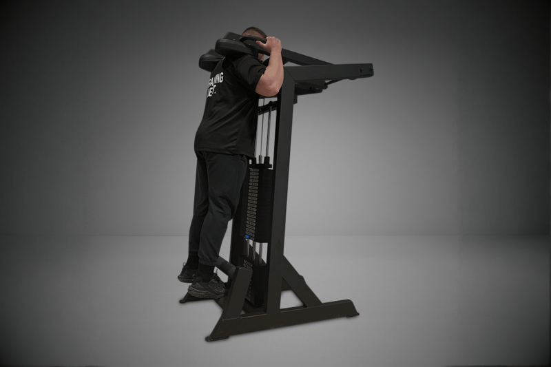 Standing calf raise machine