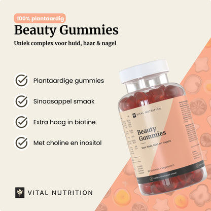 Productvoordelen van Vital Nutrition Beauty Gummies