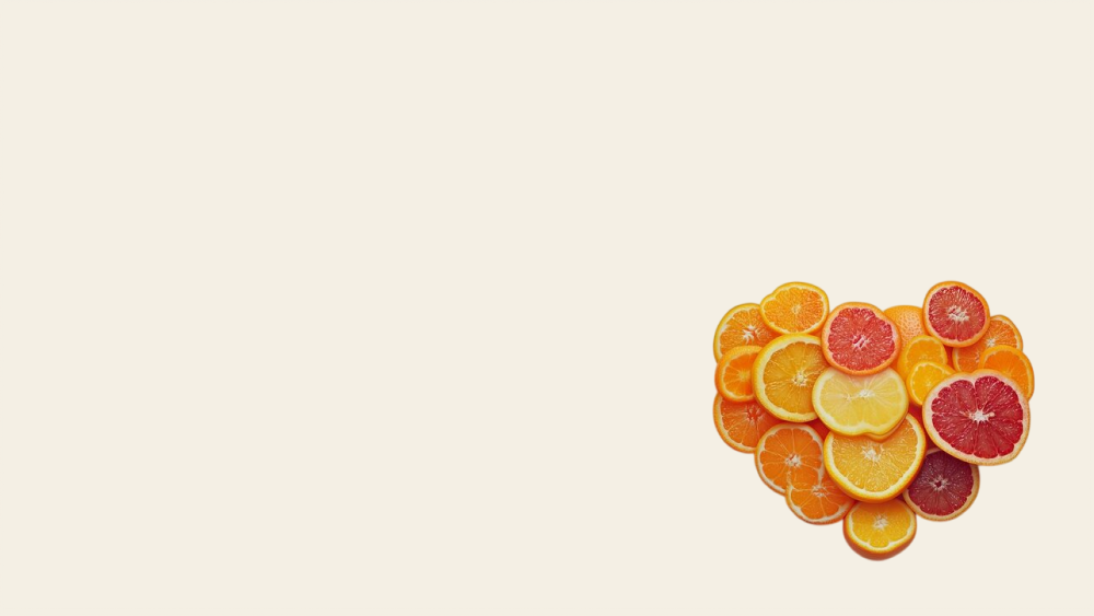 Background card citrus fruits