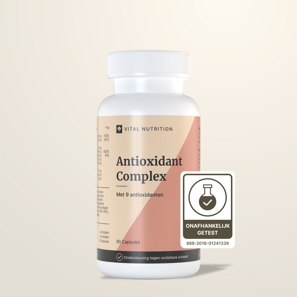 Antioxidanten Complex van Vital Nutrition onafhankelijk getest