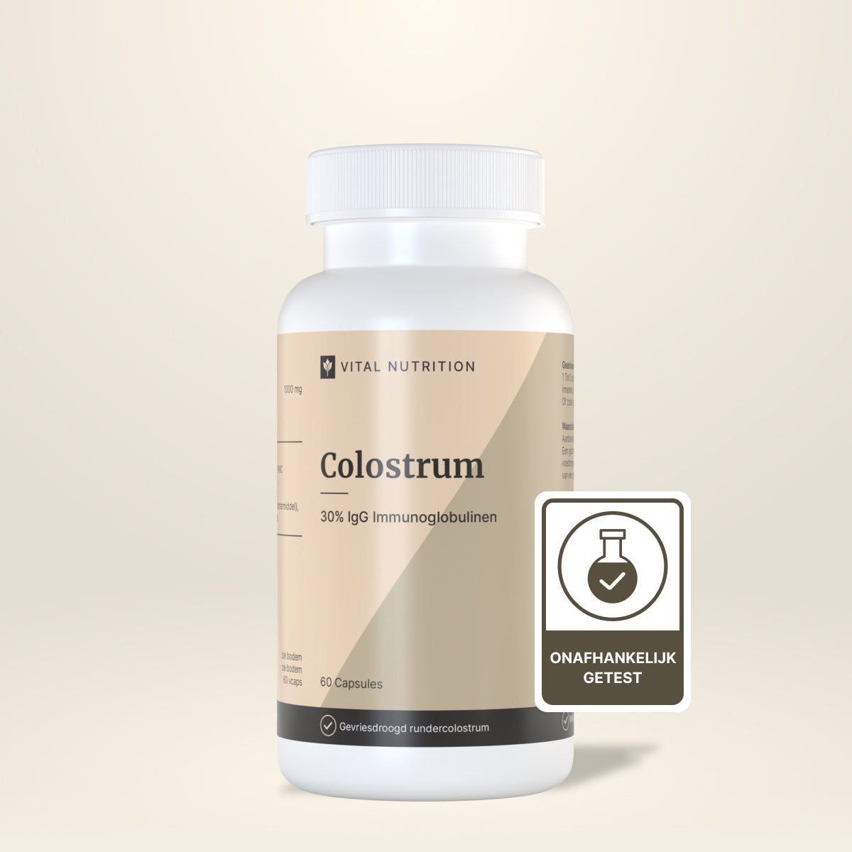 Colostrum van Vital Nutrition onafhankelijk getest