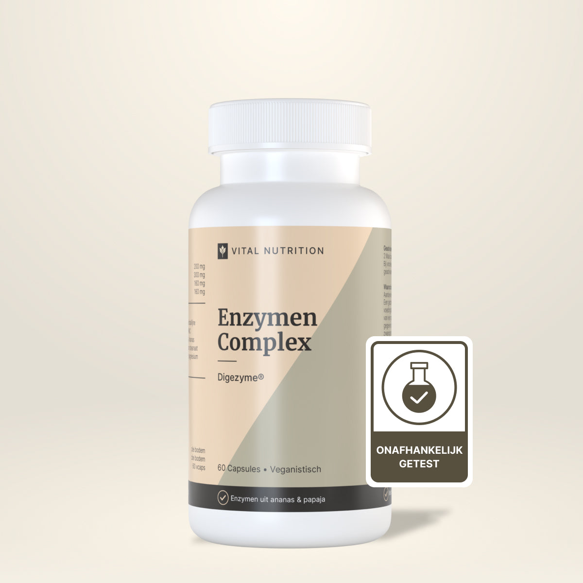 Enzymen Complex van Vital Nutrition onafhankelijk getest