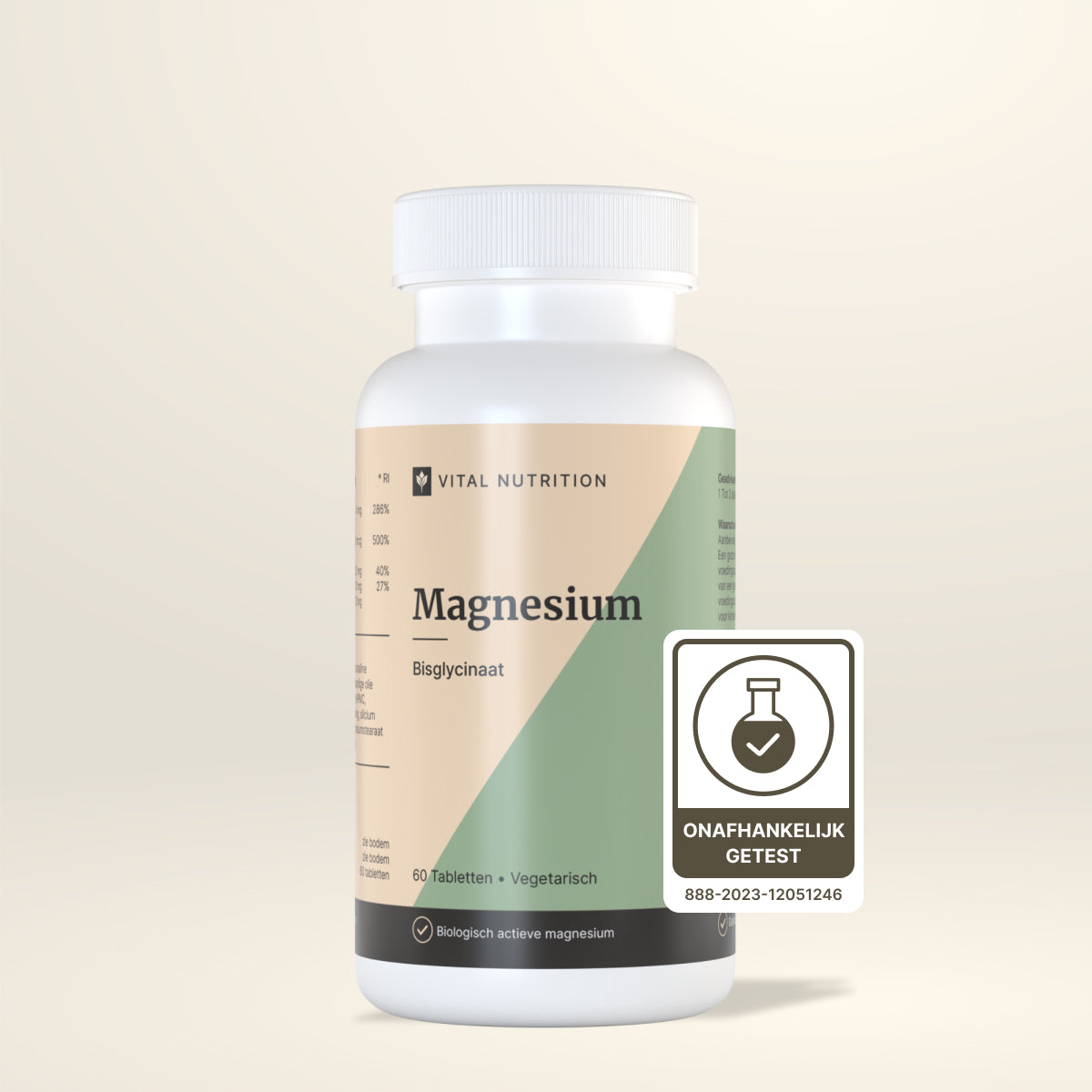 Magnesium Bisglcyinaat van Vital Nutrition onafhankelijk getest