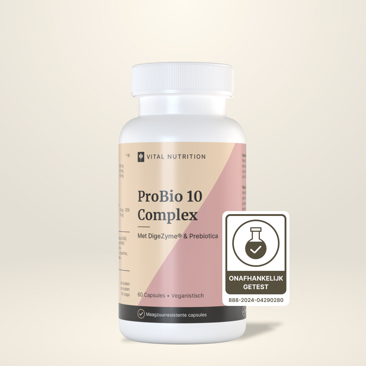 ProBio 10 Complex probiotica van Vital Nutrition onafhankelijk getest