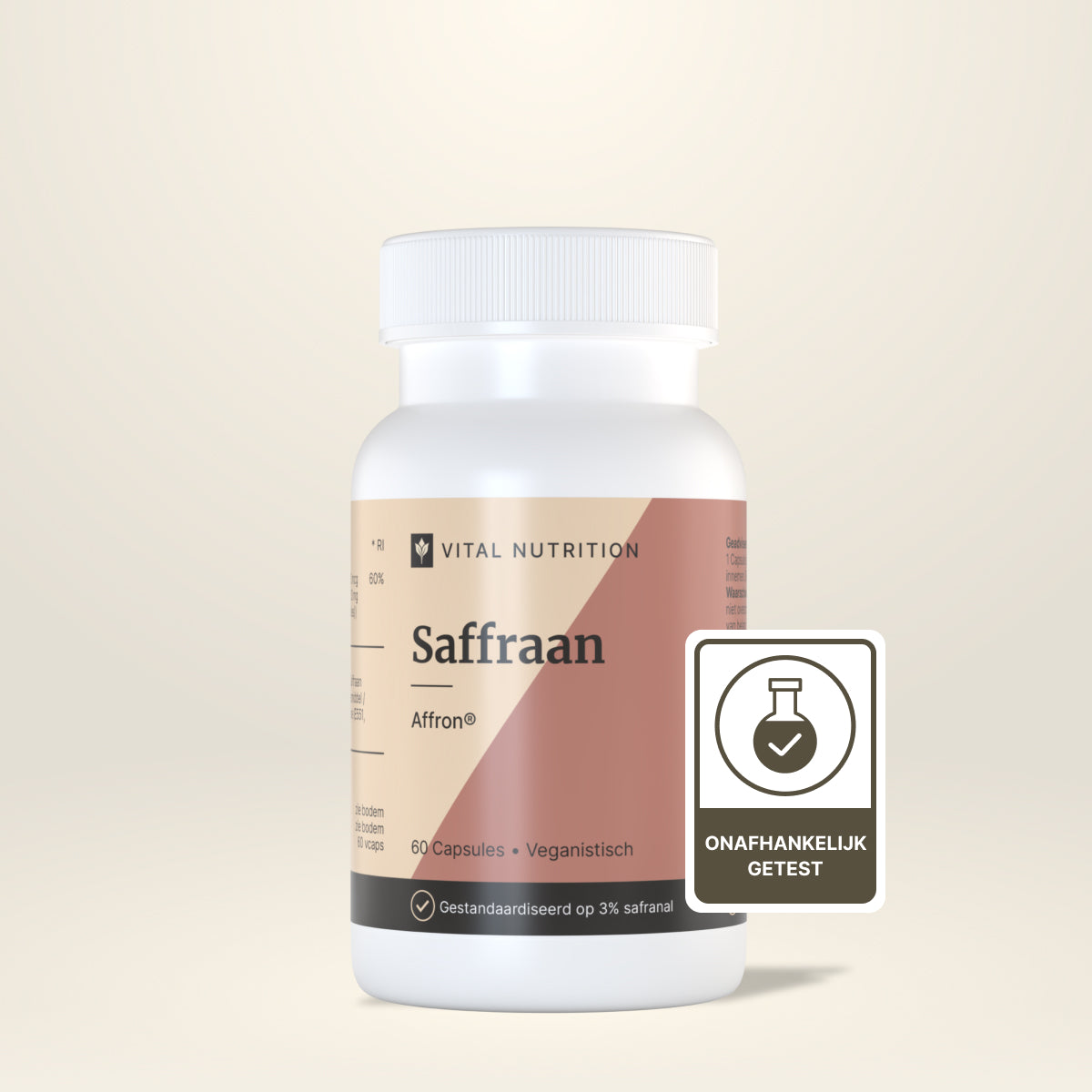 Saffraan  van Vital Nutrition onafhankelijk getest