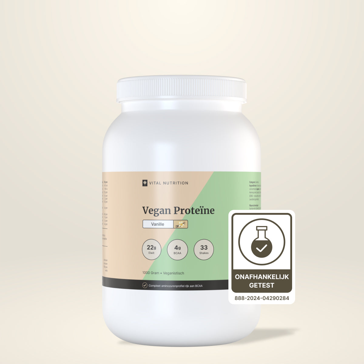 Vegan Proteine van Vital Nutrition onafhankelijk getest