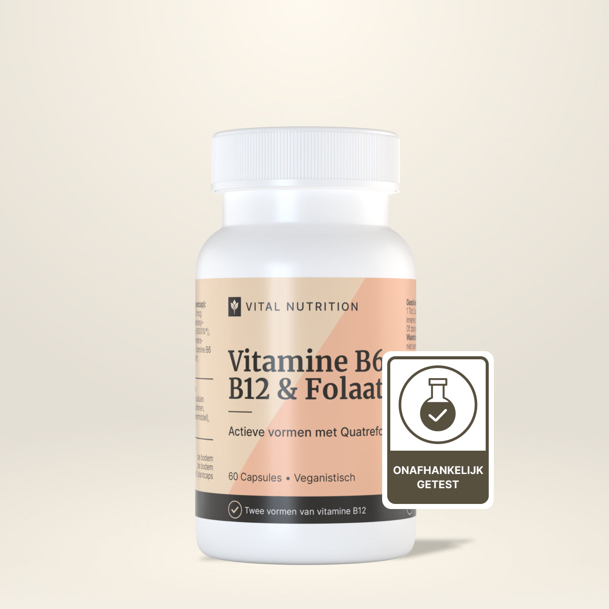 Vitamine B6 B12 en Folaat  van Vital Nutrition onafhankelijk getest
