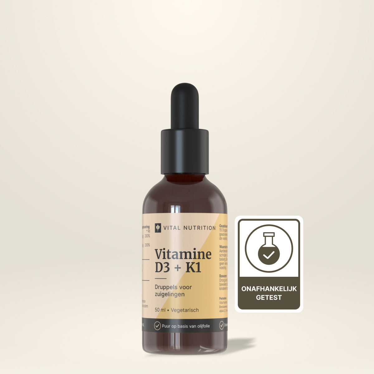 Vitamine D3 + K1 van Vital Nutrition onafhankelijk getest
