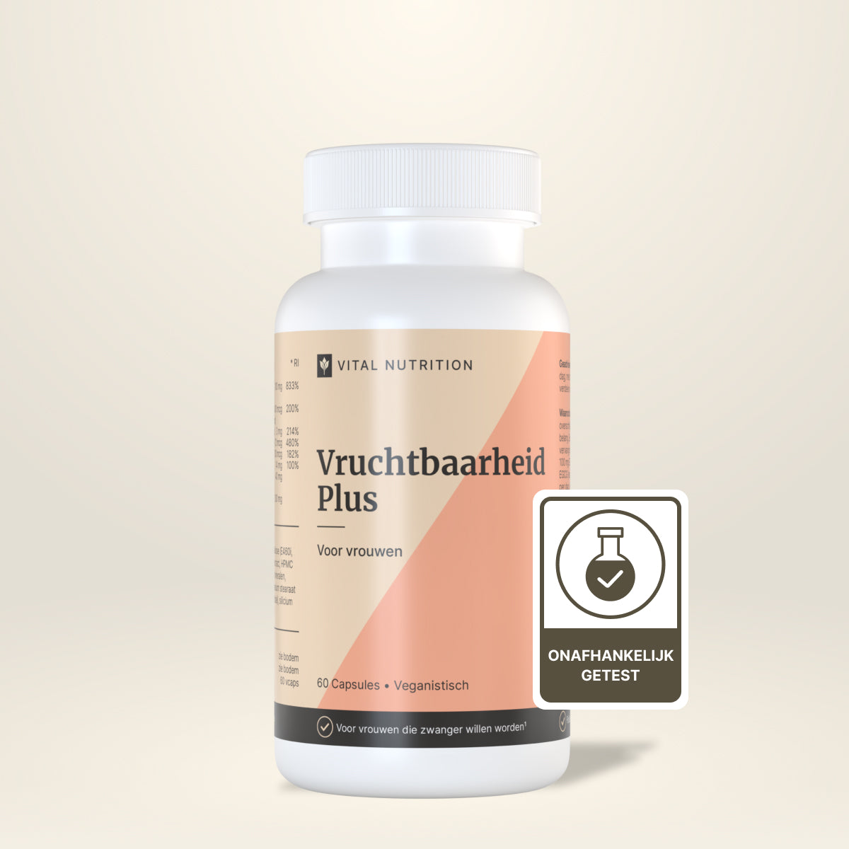 Vructbaarheid Plus vrouw van Vital Nutrition onafhankelijk getest