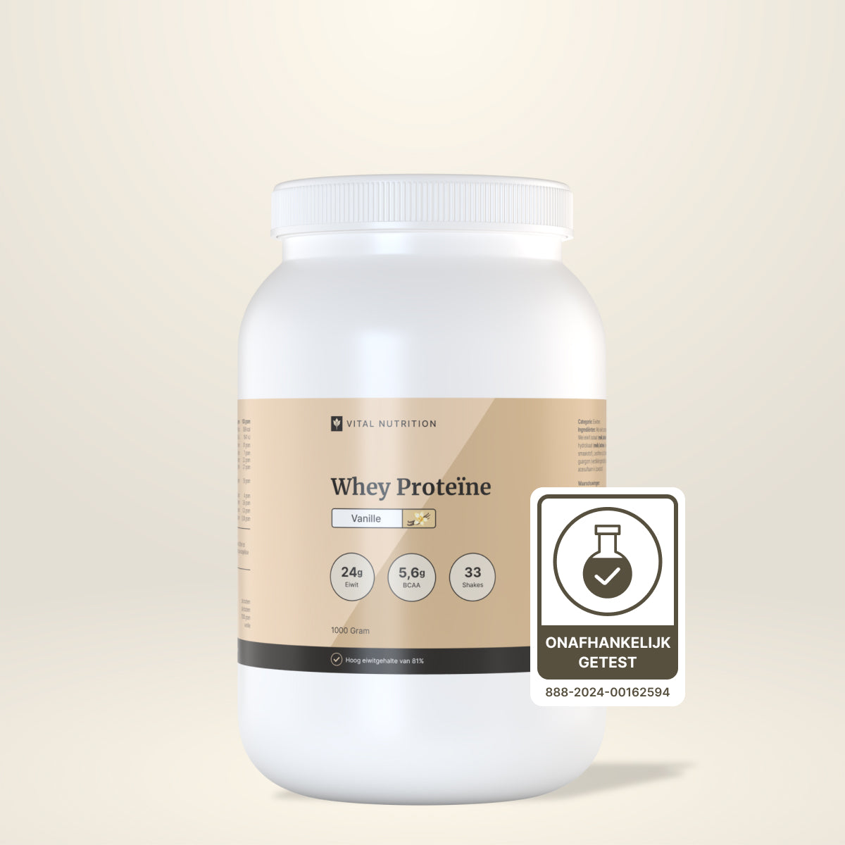 Whey Proteine van Vital Nutrition onafhankelijk getest