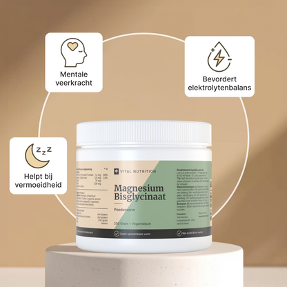 Magnesium Bisglycinaat Poeder gezondheidsvoordelen - Vital Nutrition