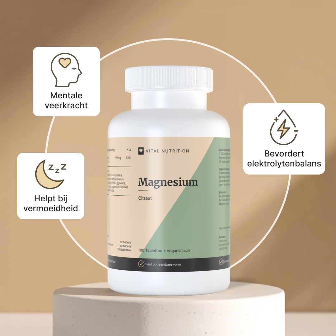 Gezondheidsvoordelen van Vital Nutrition Magnesium Citraat