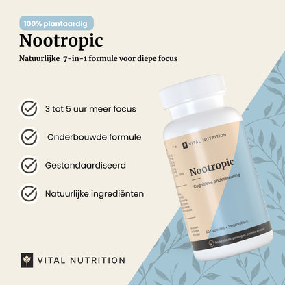 Productvoordelen van Vital Nutrition Nootropic