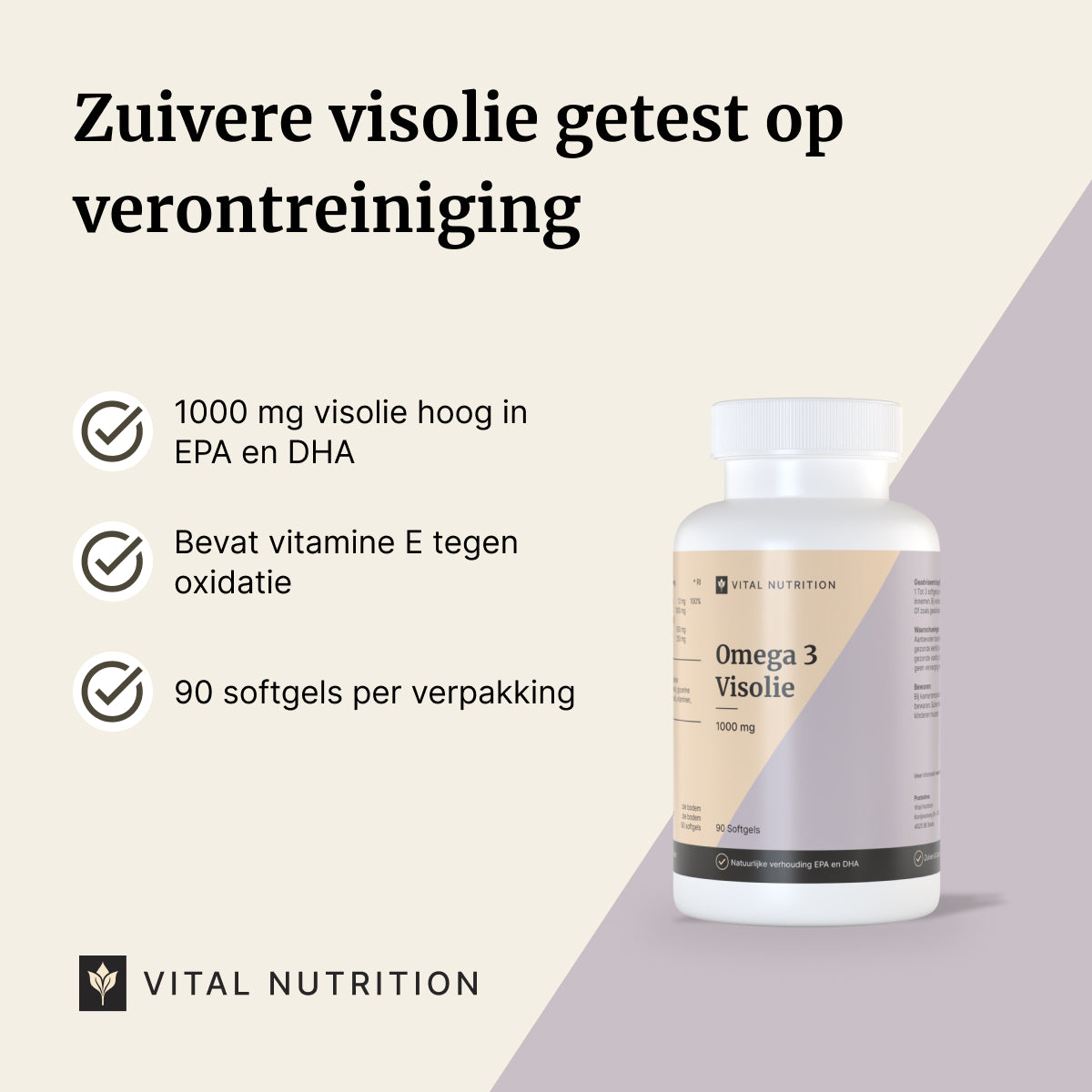 Omega 3 Visolie - 1000 mg