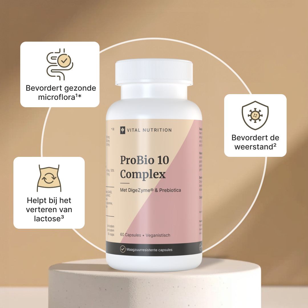 Gezondheidsvoordelen van ProBio 10 Complex probiotica van Vital Nutrition