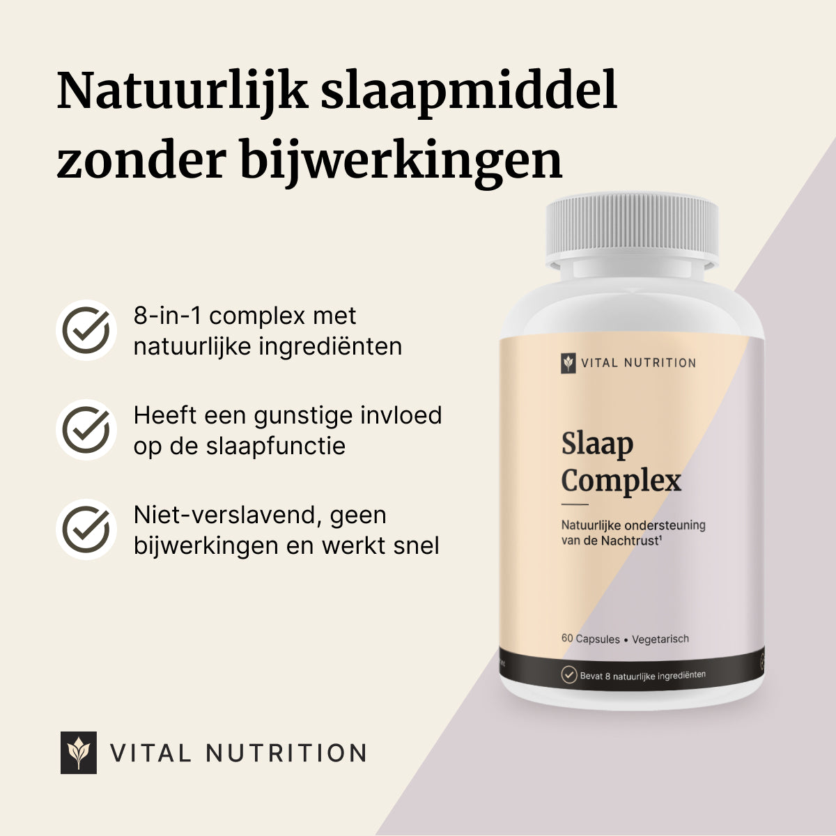 Voordelen van Vital Nutrition Slaap Complex