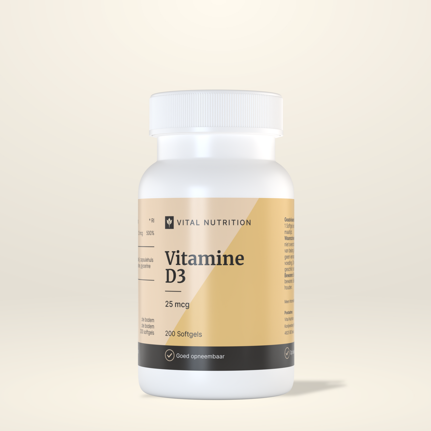 Vital Nutrition Vitamine D3 25 mcg