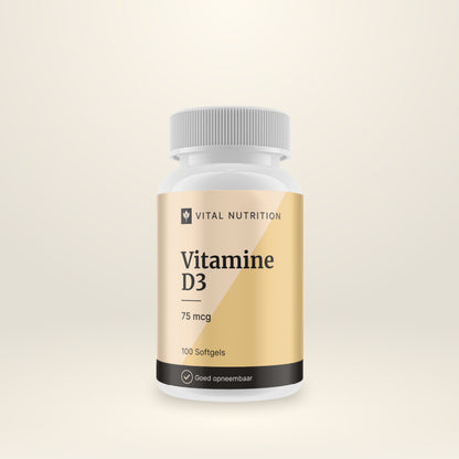 Vitamine D3 75mcg van Vital Nutrition product afbeelding