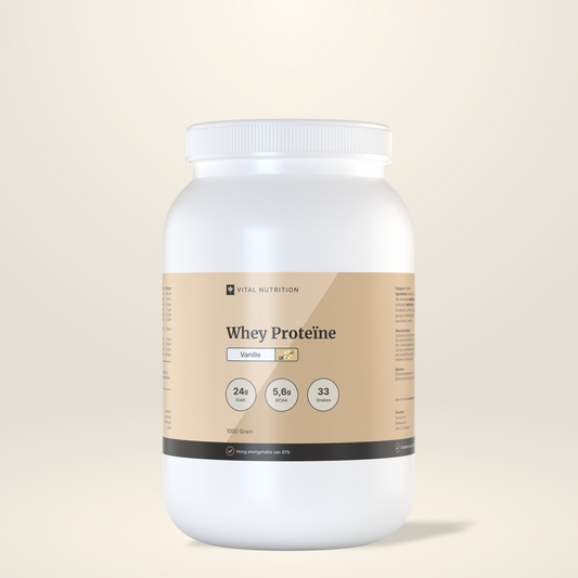 Whey Proteïne smaak vanille van Vital Nutrition