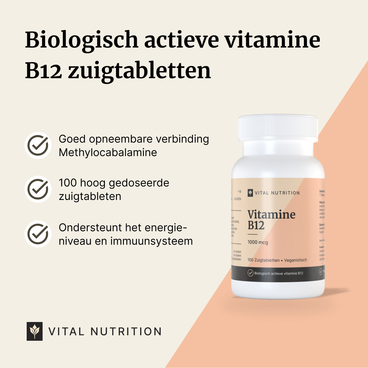 Vitamine B12 USPs van Vital Nutrition