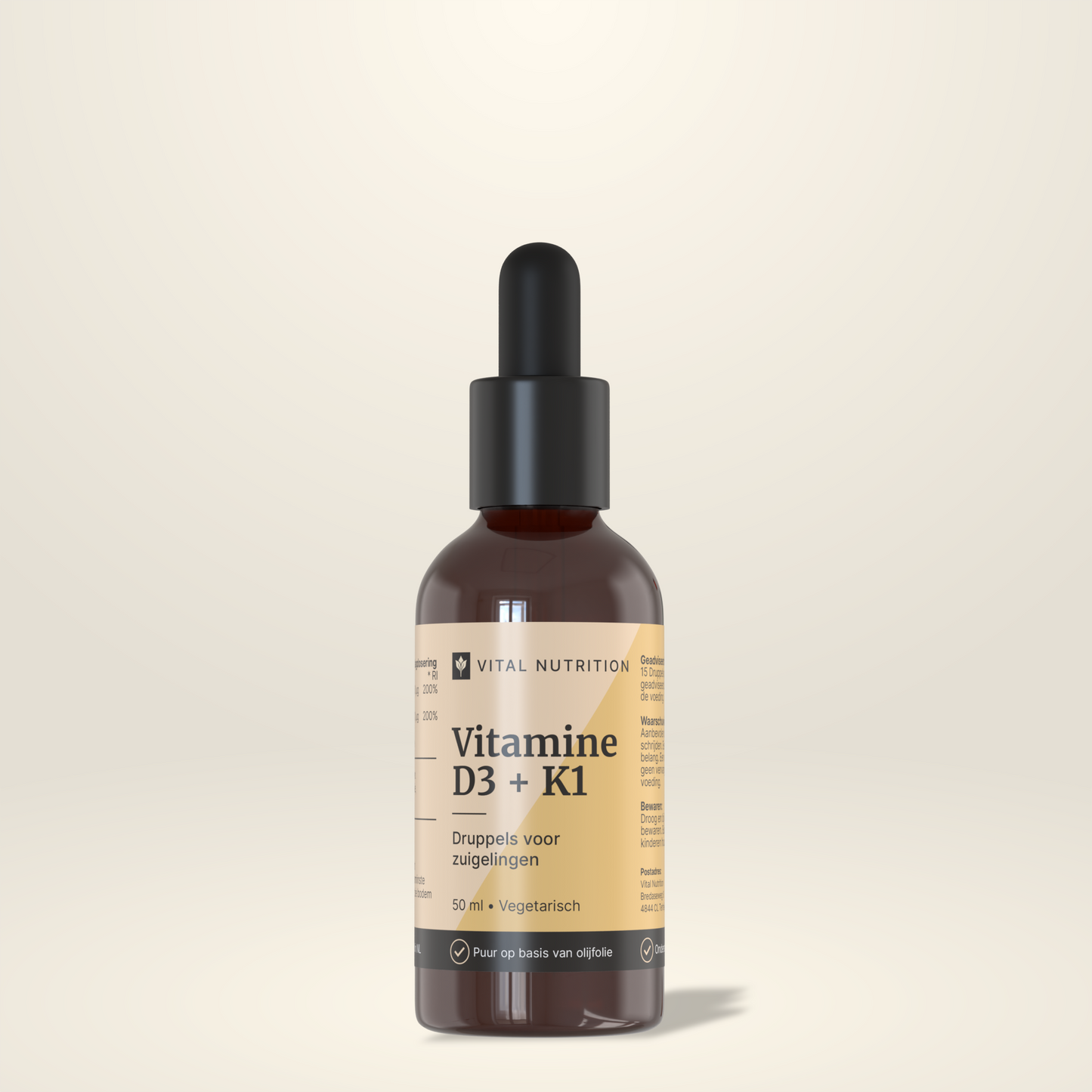 Vitamine D3 + K1 van Vital Nutrition