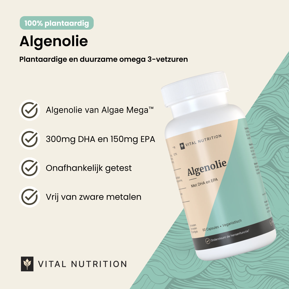 Productvoordelen van Algenolie Vital Nutrition