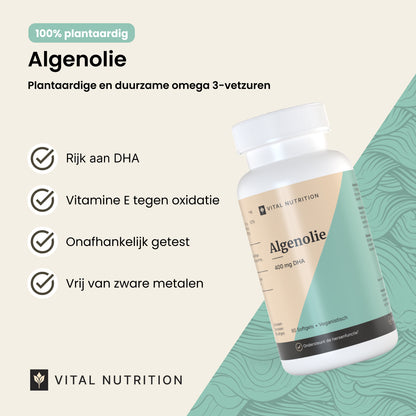 Productvoordelen van Vital Nutrition Algenolie