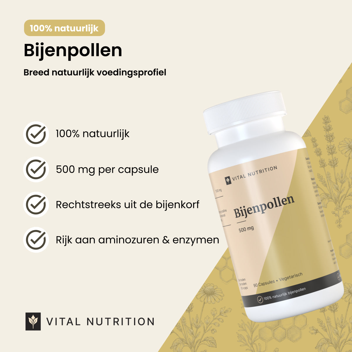 Bijenpollen productvoordelen - Vital Nutrition