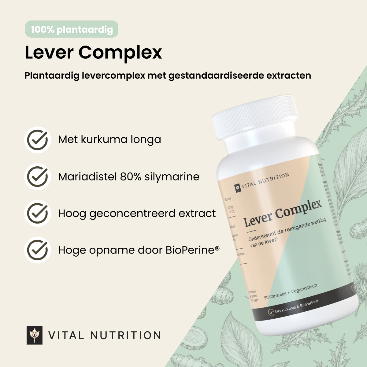 Lever Complex productvoordelen - Vital Nutrition