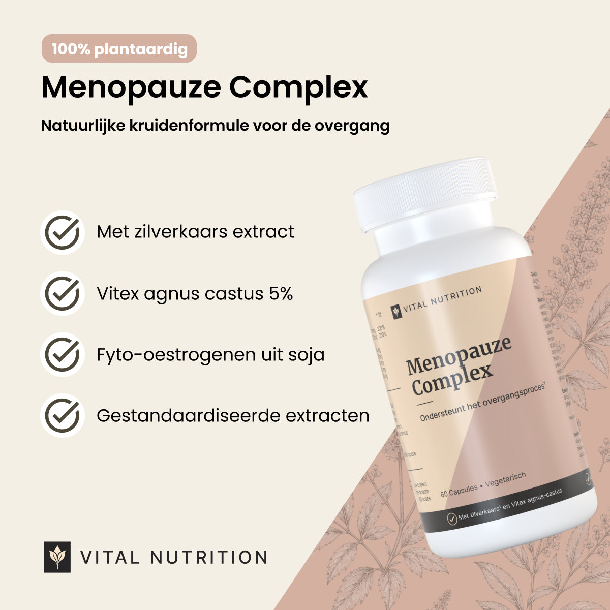 Menopauze Complex productvoordelen - Vital Nutrition