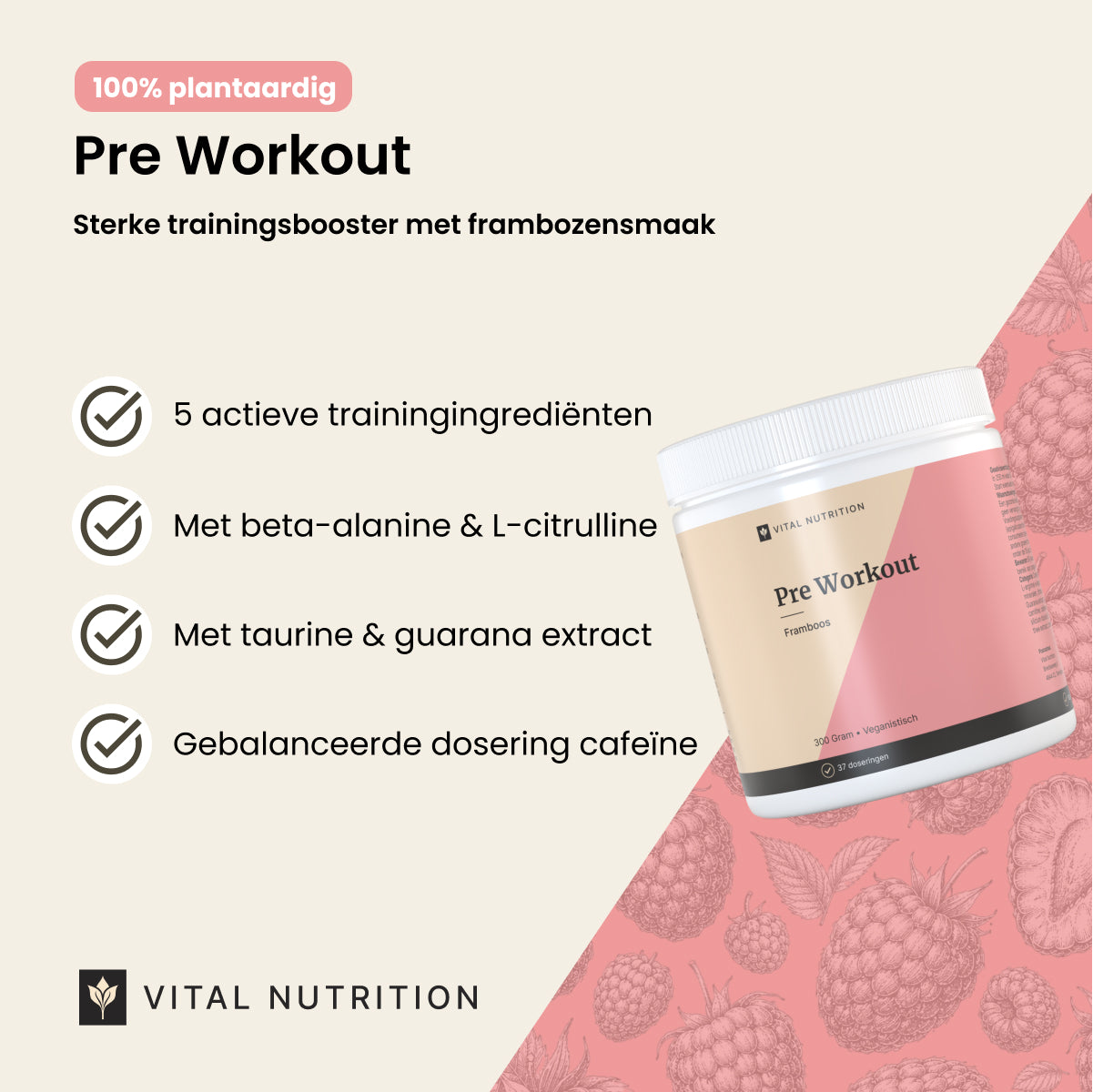 Pre Workout productvoordelen - Vital Nutrition