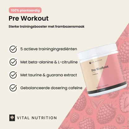 Pre Workout productvoordelen - Vital Nutrition